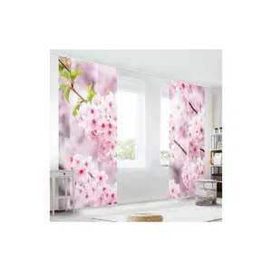 Bild von Bilderdepot24 Schiebegardine modern Flächenvorhang blickdicht Japanische Kirschblüte