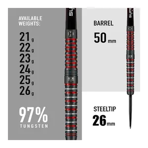Bild von Wolfram Infinity 97% Tungsten Darts | Darts-Set mit Stahlspitze