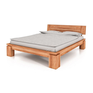 Bild von byoak Bett VINCI 200 x 220 aus Massivholz, mit Holzkopfteil, Naturgeölt