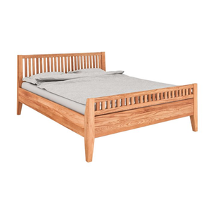 Bild von byoak Bett ODYS 120 x 200 aus Massivholz, mit Holzkopfteil, Naturgeölt