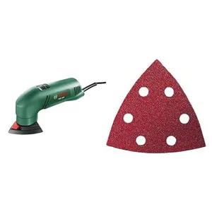 Bild von Bosch Deltaschleifer PDA 180 (im Karton) + 10tlg. Holz und Metall für Multifunktionswerkzeuge Starlock (Körnung 60/80/120/180/240)