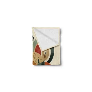 Bild von ABAKUHAUS Monstera Weich Flanell Fleece Decke