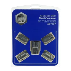 Bild von MCGARD NC1157 Felgenschlösser Kegelbund F, NC1157 Raddiebstahlsicherungsmuttern M12x1.5, Kegelsitz, Gesamtlänge 32,5mm, Schlüsselweite 19mm / 21mm