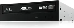 Bild von Asus BW-16D1HT interner Blu-Ray Brenner mit 16x Schreibgeschwindigkeit für BD-R und DVD, SATA-Anschluss, in Schwarz