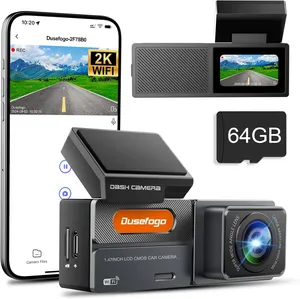 Bild von Dash Cam 2K mit WiFi und 64 GB Karte, Super Nachtsicht, 170 Grad Weitwinkel, G-Sensor, Loop Aufnahme und App Steuerung
