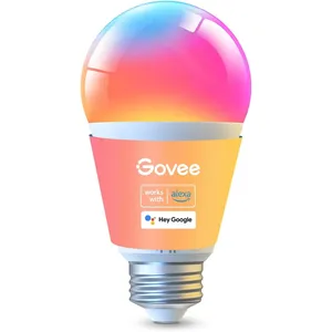 Bild von Govee Smart Glühbirne E27 mit 1000 Lumen, dimmbar, Wi-Fi und Bluetooth, 16 Millionen Farben, kompatibel mit Alexa und Google Assistant