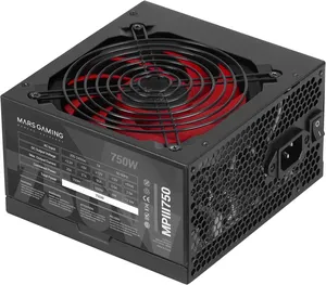 Bild von Mars Gaming MPIII750 ATX Netzteil mit 750W, 85% Wirkungsgrad, Silent AI-RPM Technologie und 5 Jahren Garantie in Schwarz