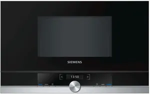 Bild von Siemens BF634RGS1 Mikrowelle / 900 W / 21 L Garraum/LED-Innenbeleuchtung/Edelstahl