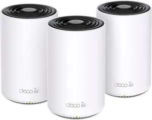 Bild von TP-Link Deco XE75 Mesh WLAN Set mit drei Einheiten, Wi-Fi 6E Tri-Band Router, drei Gigabit Ports, empfohlen für Häuser mit 4 bis 7 Schlafzimmern, umfassender Jugendschutz und WPA3