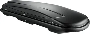 Bild von VDP Xtreme 400 Dachbox in Schwarz mit 400 Litern Volumen, abschließbar und universell einsetzbar für Reisen und Camping